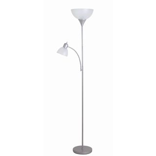 Catalina Macobey 71.65-inch Silver Torchiere Floor Lamp