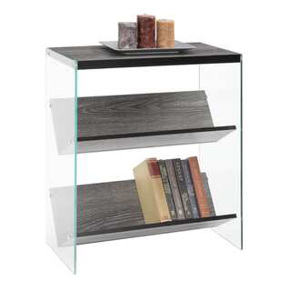 Convenience Concepts Soho Glass/Wood Bookcase