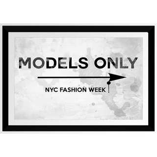 BY Jodi 'Models Only Nyc Fashion Week' Framed Plexiglass Wall Art