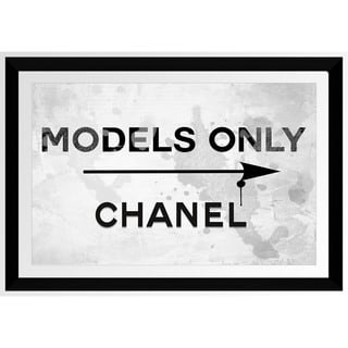 BY Jodi 'Models Only Chanel' Framed Plexiglass Wall Art