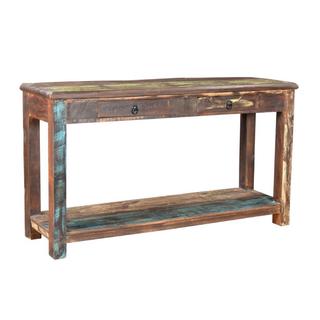 Timbergirl Multicolor Recycled Wood Console Table