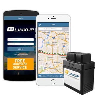 Linxup LPAAS1P1 OBD Vehicle Tracking Device with Free Month of 3G GPS Service