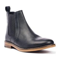 Men's Crevo Denham Chelsea Boot Black Leather