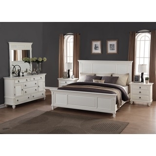 Regitina White 5-Piece Queen-size Bedroom Furniture Set