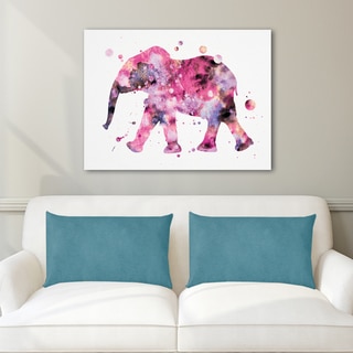 Portfolio Canvas Decor Miao Miao 'Elephant 14 textured' Stretched-canvas Wall Art