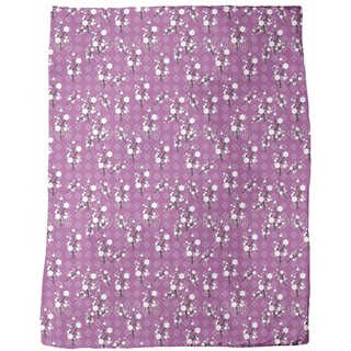Hanami Purple Fleece Blanket