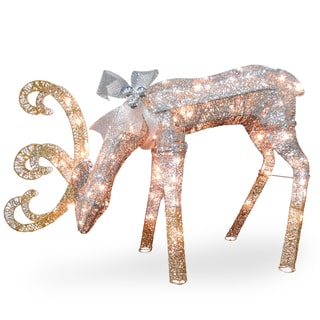28-inch Reindeer Decoration with Clear Lights