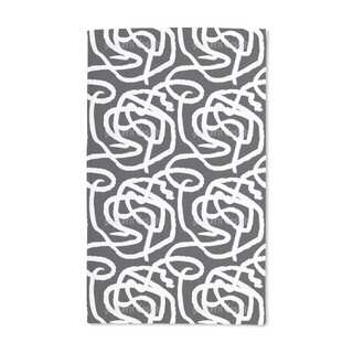 Black and White Painting Hand Towel (Set of 2)