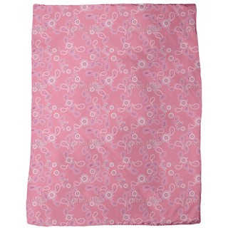 Paisley in Pink Fleece Blanket