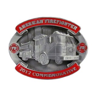 2012 Firefighter Commemorative Metal Belt Buckle
