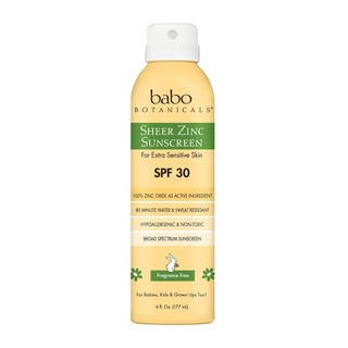 Babo Botanicals Sheer Zinc SPF 30 6-ounce Sunscreen Spray
