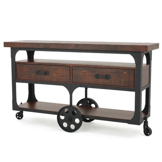 Livana Wood TV Console Stand with Drawers by Christopher Knight Home