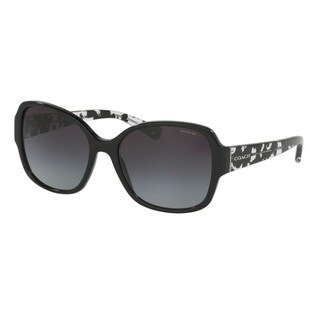 Coach HC8166 L154 534811 Black/Black Crystal Mosaic Womens Plastic Butterfly Sunglasses