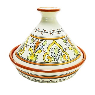 Handmade Le Souk Ceramique 'Salvena' Cookable Tagine (Tunisia)