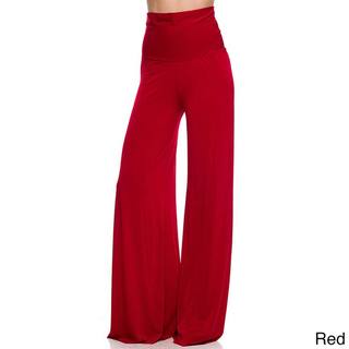 JED Women's Solid High-waist Wide-leg Super Stretch Palazzo Pants