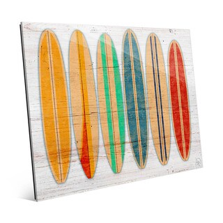 'Surfboards' Glass Wall Art