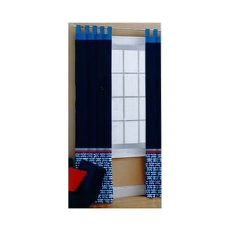 Heritage Kids Blue/Red Pirate One Curtain Panel Pair