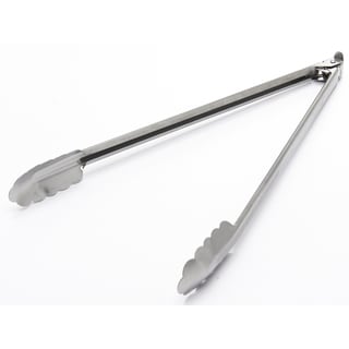 GrillPro 40249 15" Stainless Steel Hinged Tongs