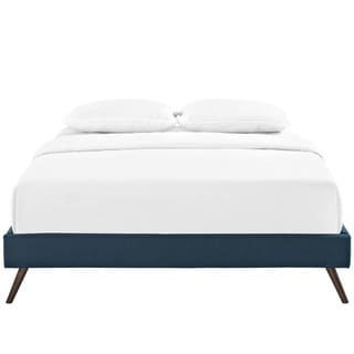 Modway Helen Azure Wood Bed with Round Splayed Legs