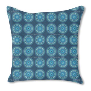 Fidelio Blue Burlap Pillow Double Sided