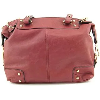 Moda Luxe Women's Broadway Red Faux Leather Handbag