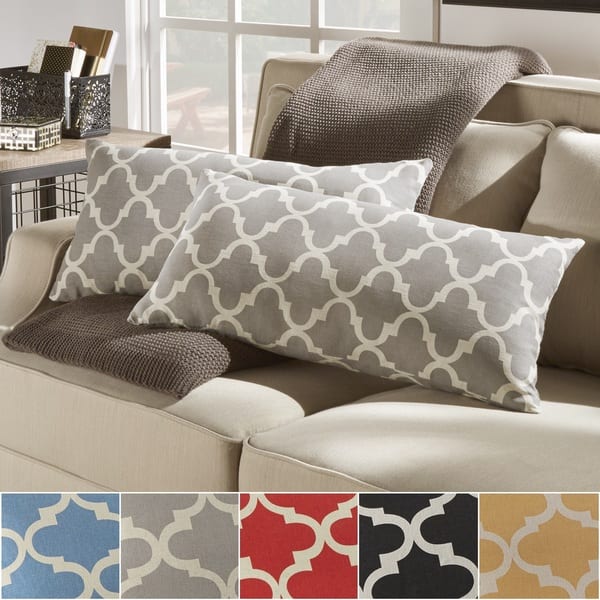 Montvale Moroccan Pattern Toss Kidney Pillow (Set of 2) by iNSPIRE Q Bold