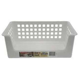 Rubbermaid 5582RDWHT 14-inch Slide'N Stack Stacking Basket
