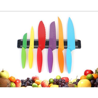 6-piece Multi-color Gela Global Kitchen Knife Set