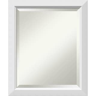Bathroom Mirror Medium, Fits Standard 24-inch to 28-inch Cabinet, Blanco White 19 x 23-inch