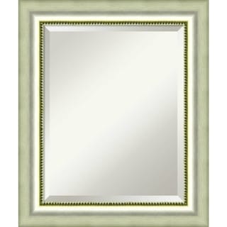 Bathroom Mirror Medium, Fits Standard 24-inch to 28-inch Cabinet, Vegas Burnished Silver 21 x 25-inch