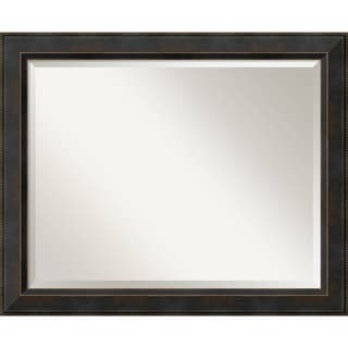 Bathroom Mirror Large, Fits Standard 30-inch to 36-inch Cabinet, Signore Bronze 33 x 27-inch