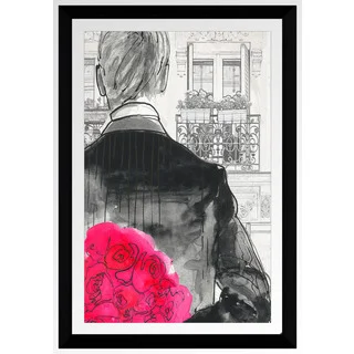 BY Jodi "First Date B" Framed Plexiglass Wall Art