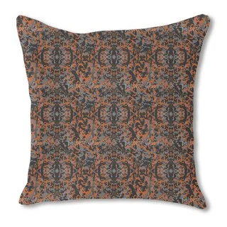 In and Out Rusty Burlap Pillow Single Sided