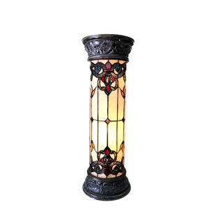 Chloe Tiffany Style Victorian Design 2-light Antique Bronze Pedestal Lamp
