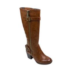 Women's White Mountain Dover Knee High Boot Cognac Tumbled Smooth