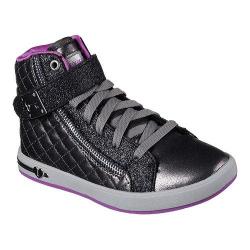 Girls' Skechers Shoutouts Quilted Crush High Top Pewter
