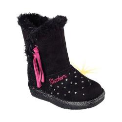 Girls' Skechers Twinkle Toes Glamslam Tassle Tootsies Boot Black