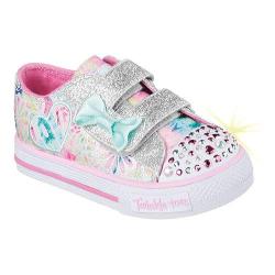 Girls' Skechers Twinkle Toes Shuffles Baby Love Sneaker Pink/Multi