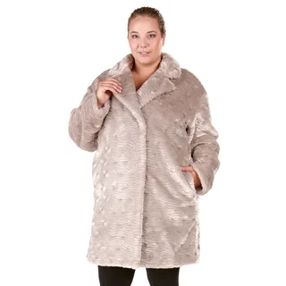 Rosaline Plus Size Faux-fur Coat