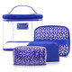 Jacki Design Contour Multicolored Plastic/Polyester 4-piece Cosmetic Toiletry Bag Set - Thumbnail 4