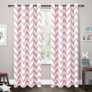 ATI Home Mars Woven Blackout Thermal Grommet Top Curtain Panel Pair