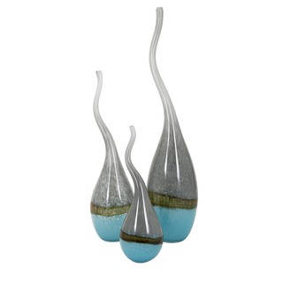Squiggle Glass Vases (Set of 3)