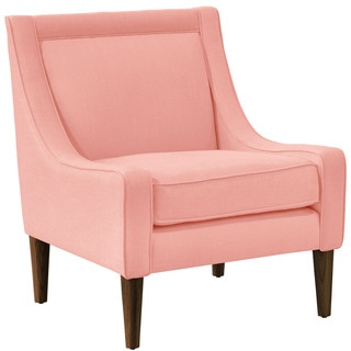 Skyline Furniture Skyline Pink Linen Mid Century Swoop Arm Chair