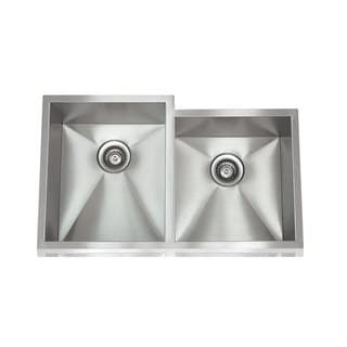 Zero Radius Brushed Satin Stainless Steel 28-inch x 18-inch Stainless Steel Sink