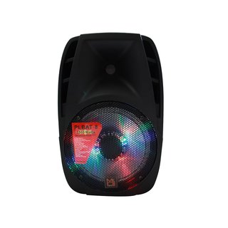 Absolute Mr.DJ PLBAT8 Black 8-inch 1500-watt Portable Speaker With Bluetooth Technology and Battery