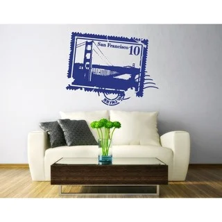 San Francisco Vinyl Stamp Wall Decal Sticker Mural Art Home Decor