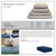 Integrity Bedding 5-inch Thick Indoor/ Outdoor Chew Resistant Memory Foam Pet Bed