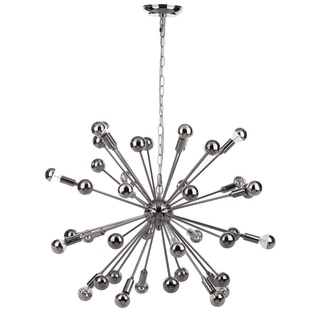 Safavieh Lighting 31-inch Starburst Sputnik 20-light Chrome Adjustable Pendant Lamp
