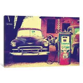 iCanvas U.S. Route 66 Fill-Up Station by Philippe Hugonnard Canvas Print