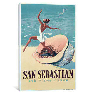 iCanvas San Sebastian by Vintage Apple Collection Canvas Print